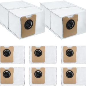 8枚 Eufy (ユーフィ) Robot Vacuum Auto-Empty C10 (ロボット掃除機) / Omni C20 ロボロックと互換性あるゴミ収集ドック掃除機 紙パック専用高性能消耗品