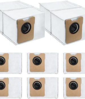 8枚 Eufy (ユーフィ) Robot Vacuum Auto-Empty C10 (ロボット掃除機) / Omni C20 ロボロックと互換性あるゴミ収集ドック掃除機 紙パック専用高性能消耗品